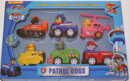 PAW patrol komplekts 6gab