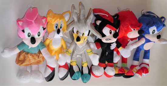 Mīkstie Soniks varoņi 30cm