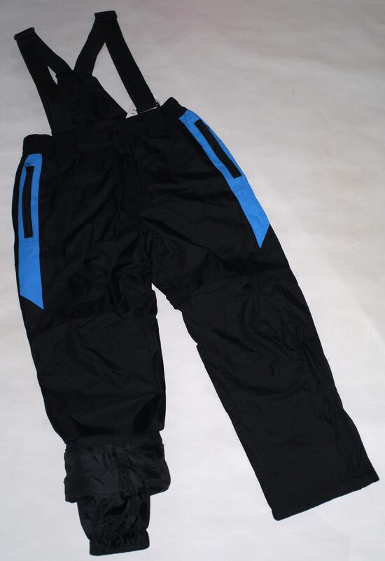 134, 140, 146, 152, 158cm sniega bikses melnas/zilas