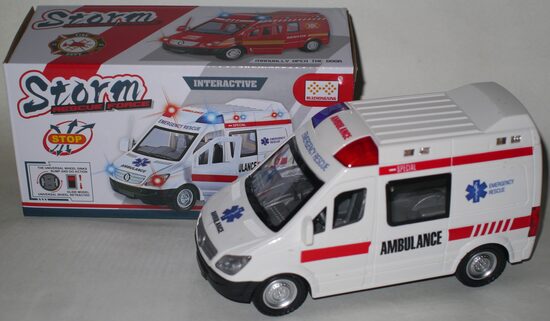 Ambulances buss ar gaismu un skaņām