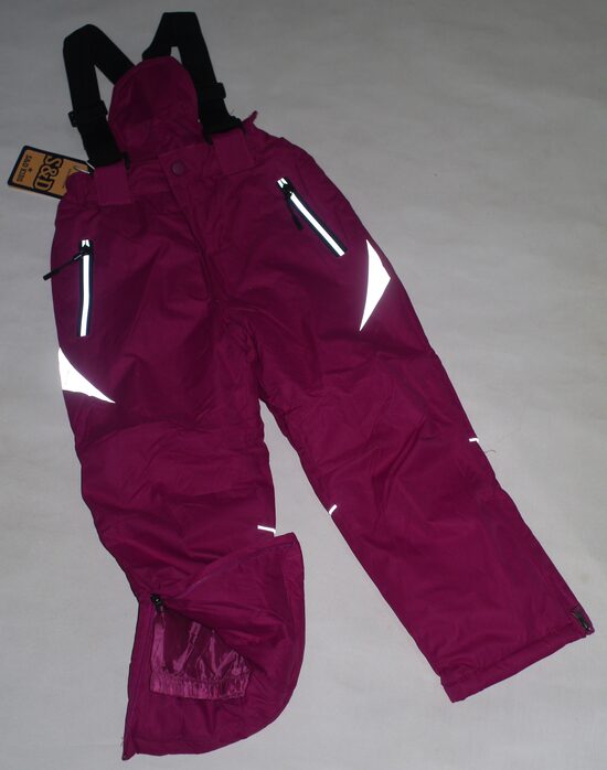 104/110, 116/122, 128/134, 140/146cm sniega bikses meitenēm violētas/rozā