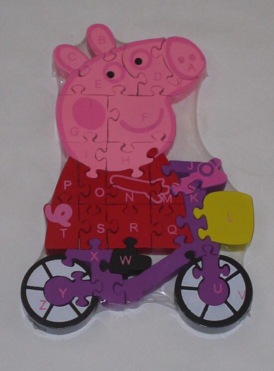 koka puzles pepa pig ritenis