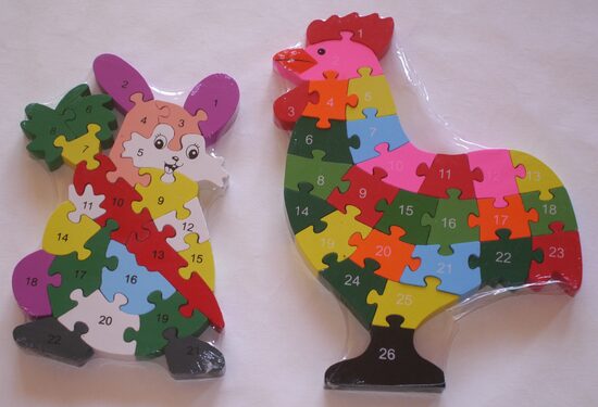 koka puzles dažādas