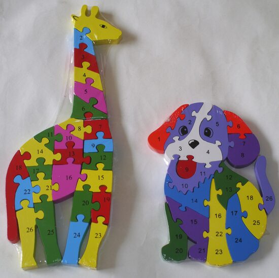 koka puzles dažādas