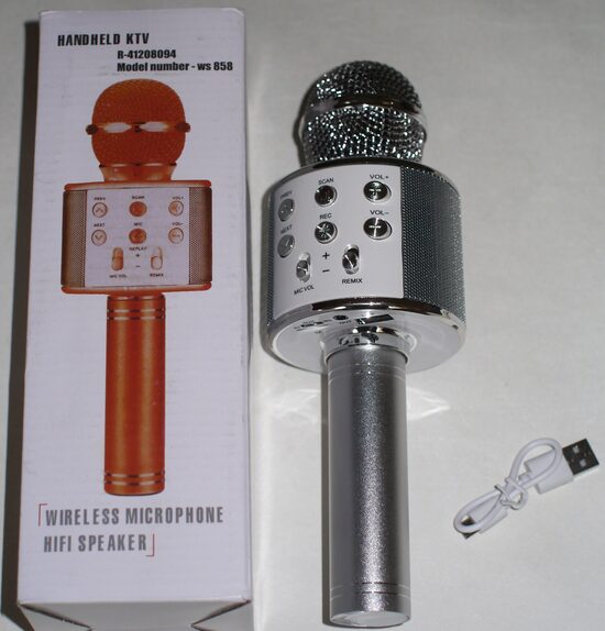 mikrofoni USB sudraba
