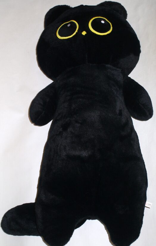 Kaķis spilvens mīksts 110cm melns