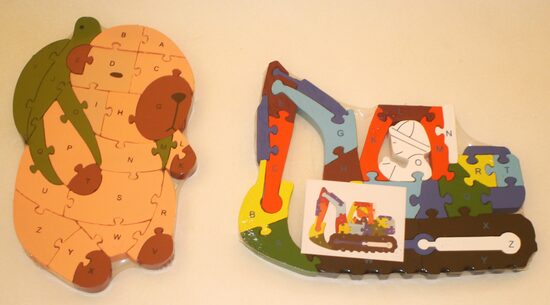 koka puzles dažādas