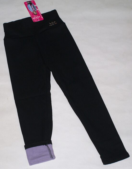 116/122, 146/152, 152/158cm siltie legingi meitenēm melni hello