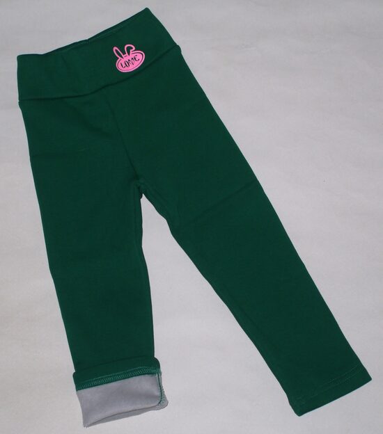 86, 92, 98, 104, 110cm siltie legingi meitenēm zaļi