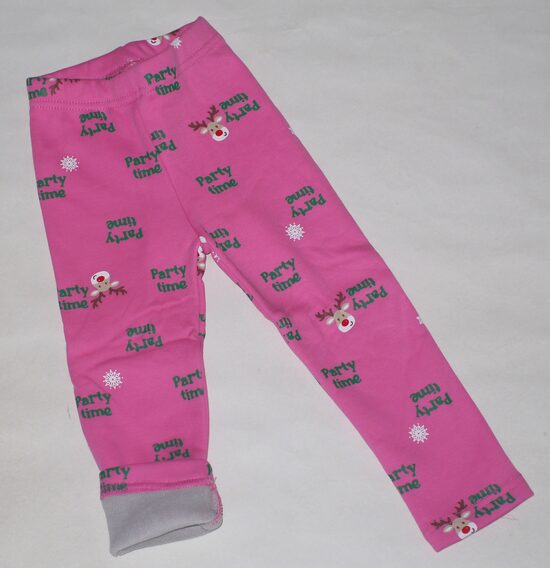 86, 92, 98, 104, 110cm siltie legingi meitenēm rozā ZS