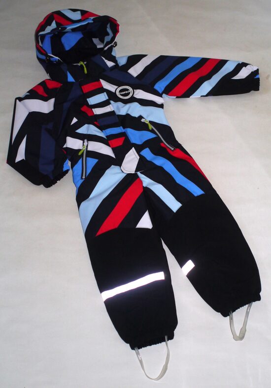 98/104, 116/122cm starrpsezonas kombinezons puikam raibs