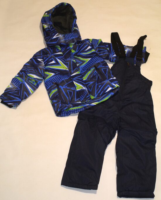 110/116, 128/134cm ziemas kostīmi puiku raibi zili