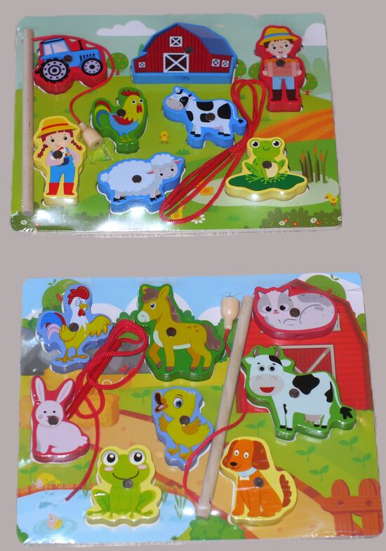 koka dēlīši ar makšķeri