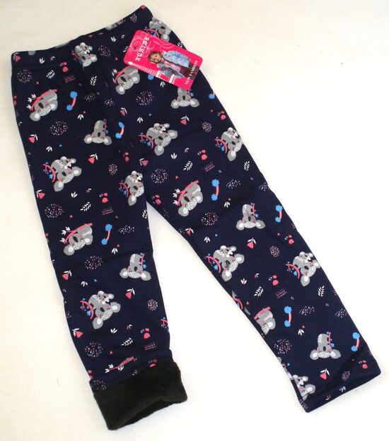 98/104, 110/116, 116/122, 122/128, 134/140cm siltie legingi zili panda