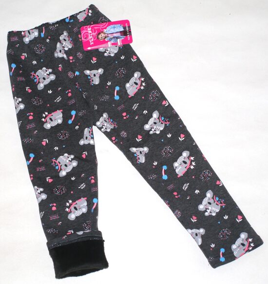 98/104, 110/116, 116/122, 122/128cm siltie legingi pelēki panda