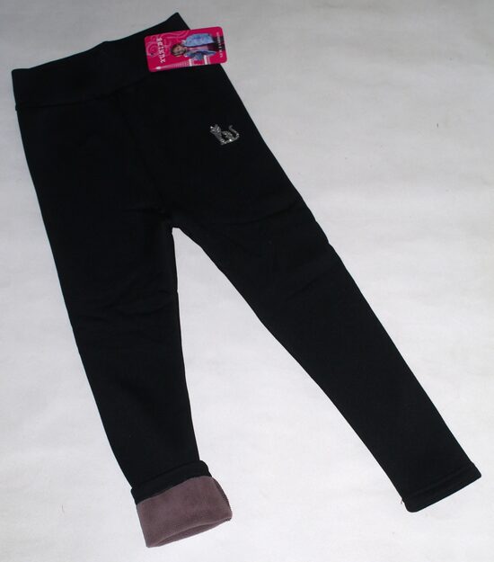 116/122, 128/134, 140/146, 158/164cm siltie legingi melni kaķis