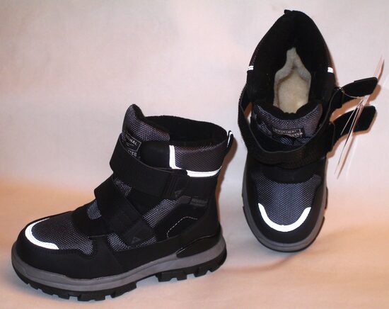 34, 35, 36izm ziemas zābaki puiku pelēki/melni TOM.M