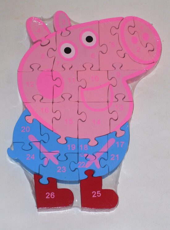 koka puzle Peppy Pig zila