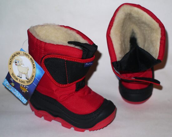 21/22, 23/24, 27/28izm Muflon ziemas zābaki sarkani