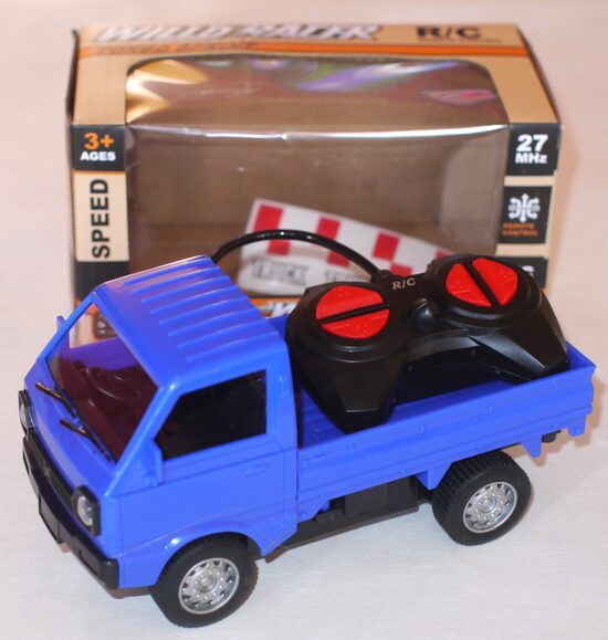 kravas mašīna ar pulti 17cm zila