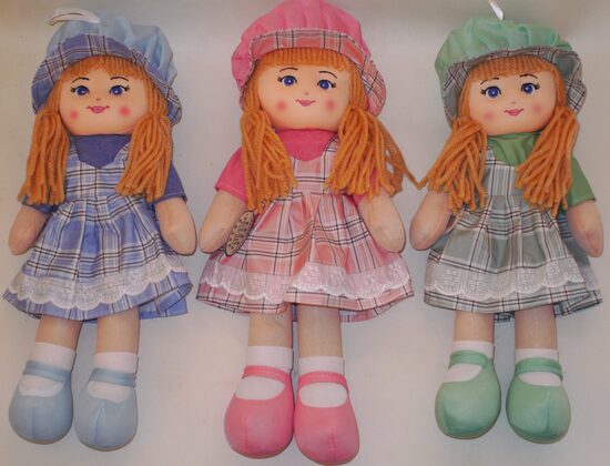 Mīkstās lelles 40cm ar cepuri