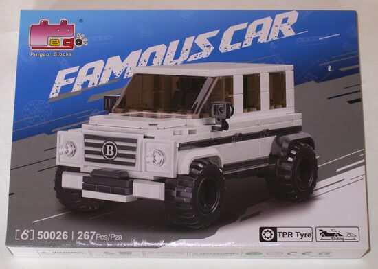 lego džips balts
