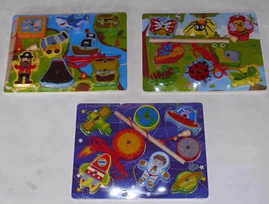 koka puzle ar makšķeri