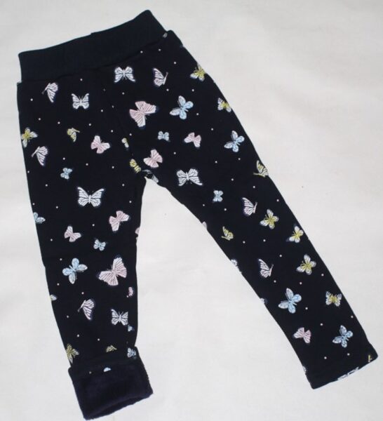 92/98cm siltie legingi taureņi melni