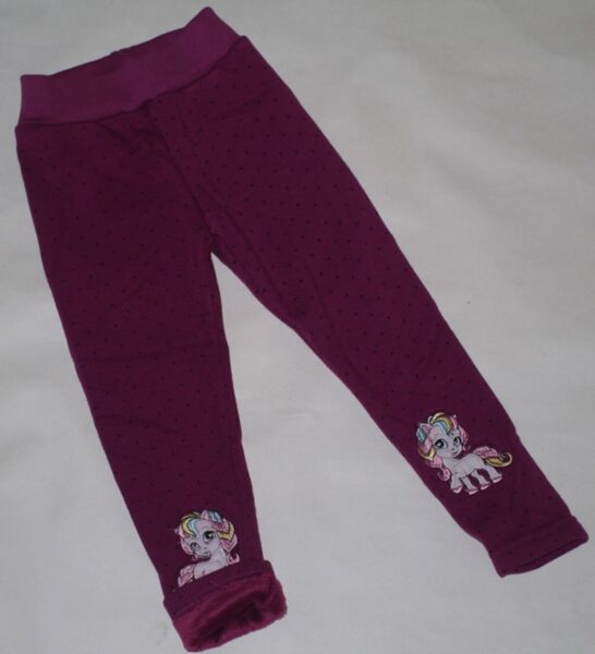 116/122cm siltie legingi vienradzis violēti