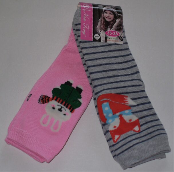 35/38izm siltās zeķes meitenēm dzīvnieki 