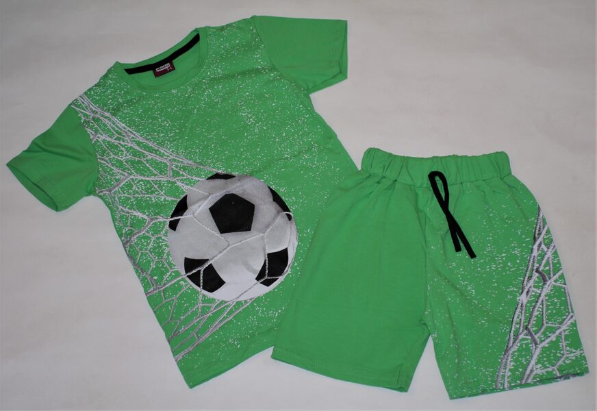116/122cm vasaras kostīmi puiku futbols zaļš