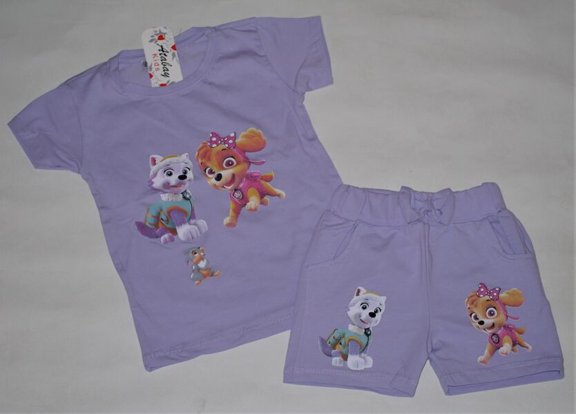 116/122cm vasaras kostīms meitenēm ķepu patruļa lillā