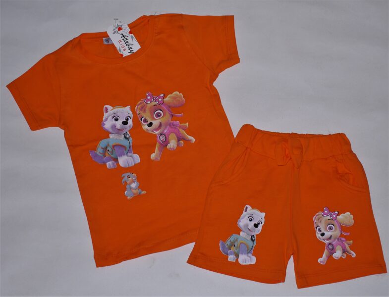 122/128cm vasaras kostīms meitenēm ķepu patruļa orandžs