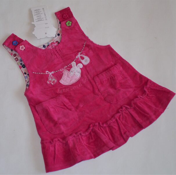 74, 80, 92cm velveta sarafāni rozā