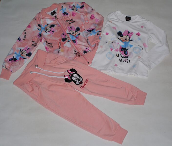 128/134cm 3 daļīgs kostīms Minnie persiks
