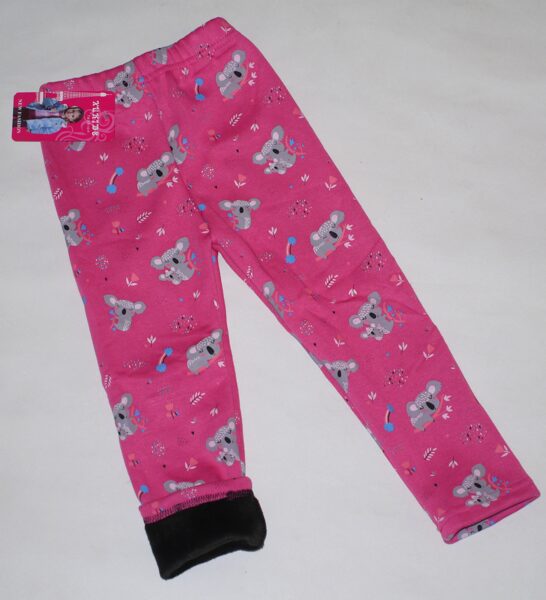 98, 110cm siltie legingi meitenēm koala rozā