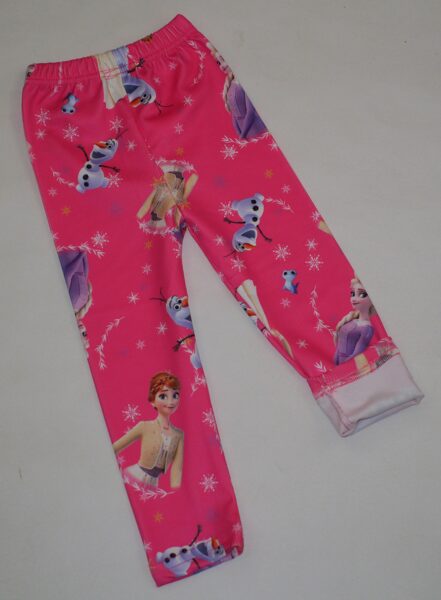 92, 98cm nedaudz siltināti legingi frozen rozā tievām meitenēm