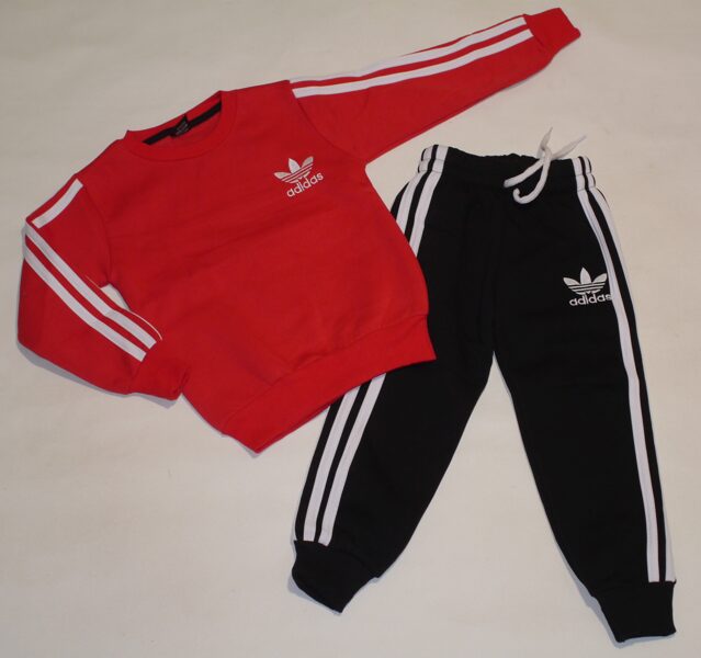 98/104, 104/110, 110/116, 122/128cm siltie kostīmi Adidas sarkans